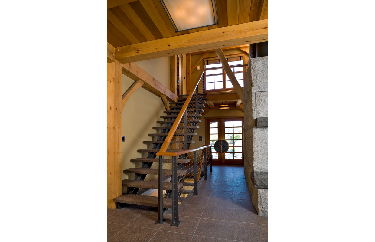 open staircase going up