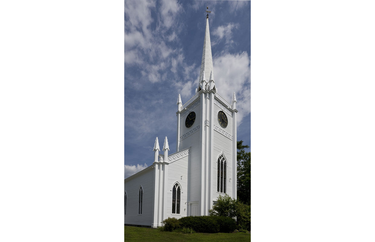 white church in orford, NH