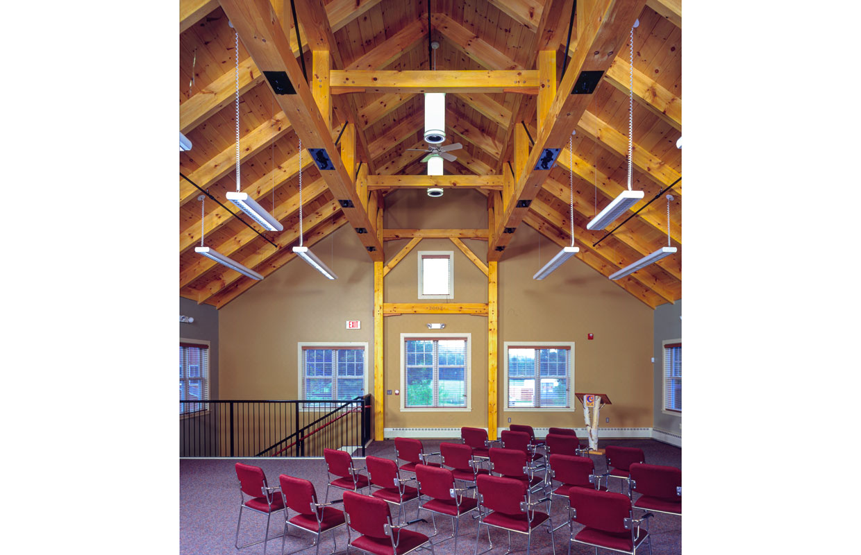 Great room with seating for an event